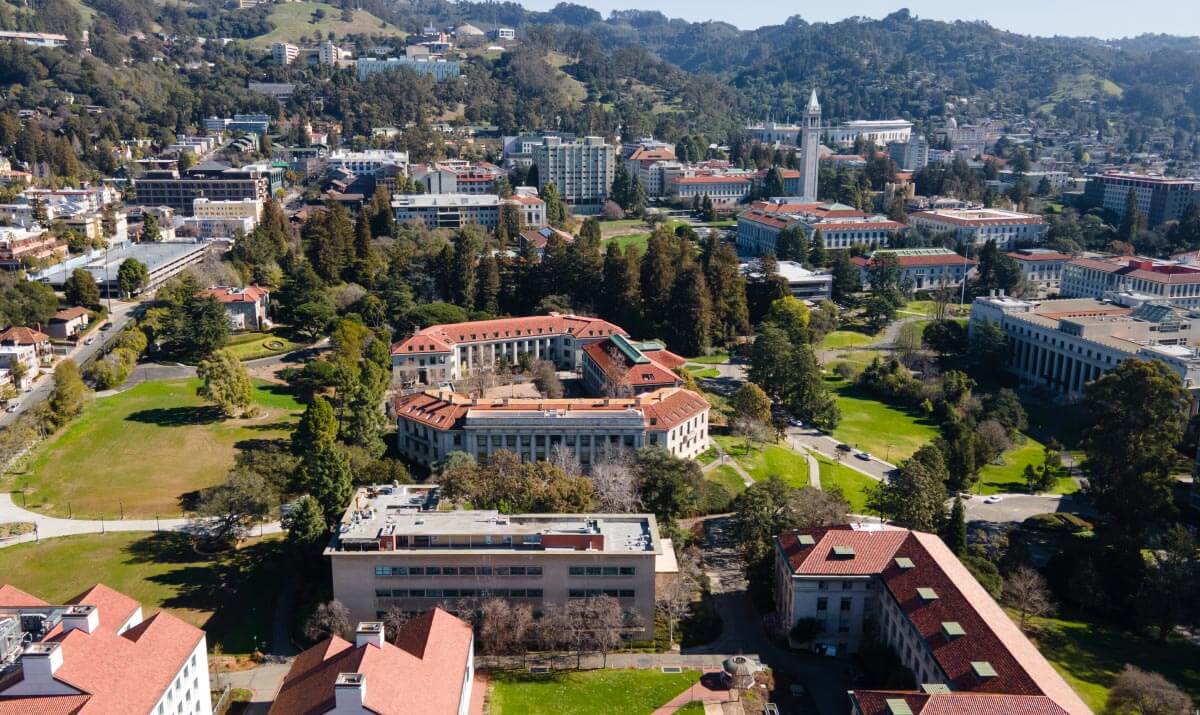 UC Berkeley campus aerial view